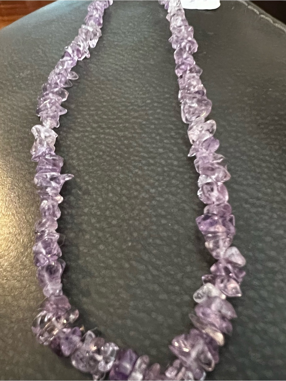 Amethyst Chip Necklace - Purple Beaded Women’s Jewelry